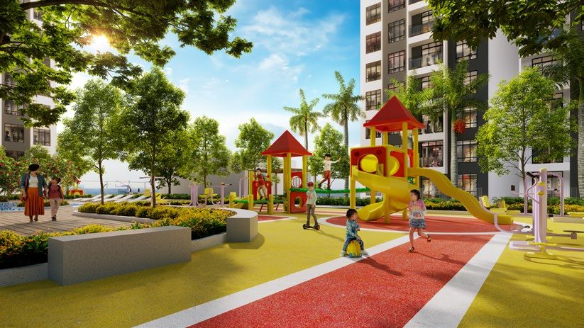 Children's playground at Bodaiju Residences