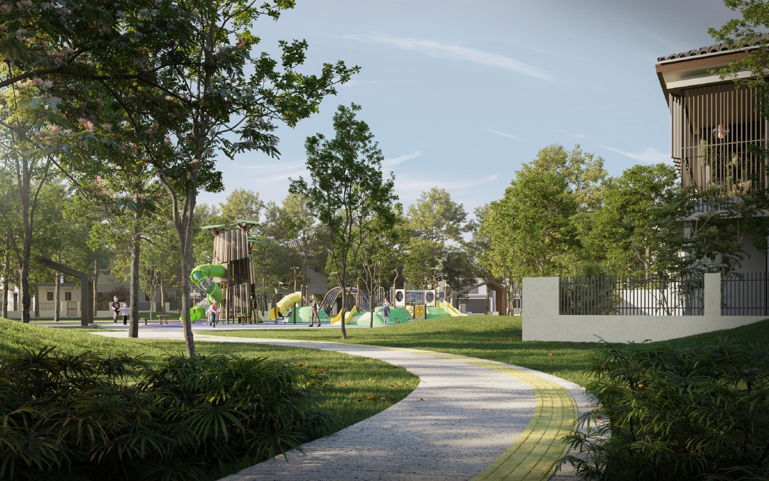 Estuari park and playground render