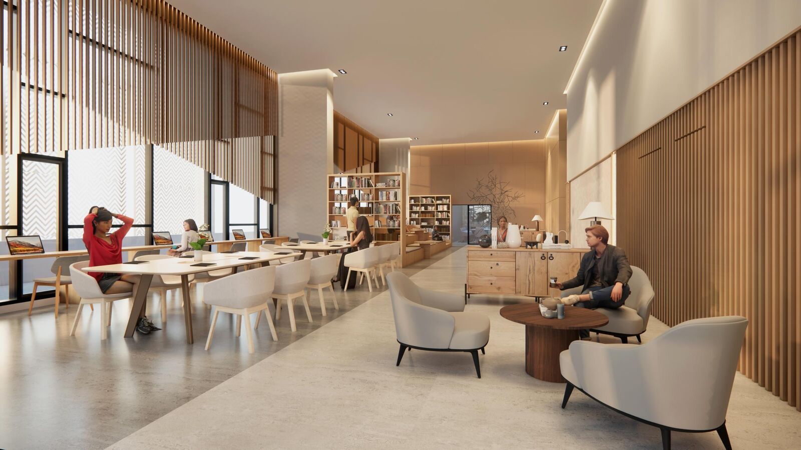 Library and study lounge